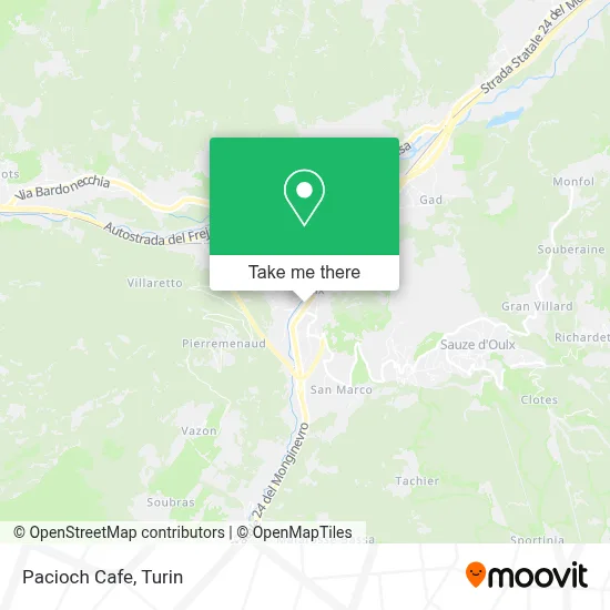Pacioch Cafe map