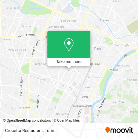 Crocetta Restaurant map