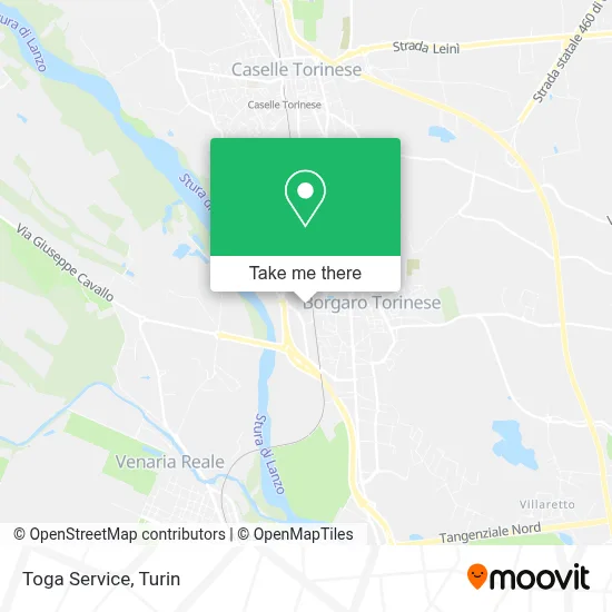 Toga Service map