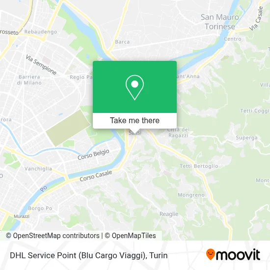DHL Service Point (Blu Cargo Viaggi) map