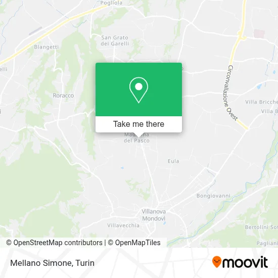 Mellano Simone map