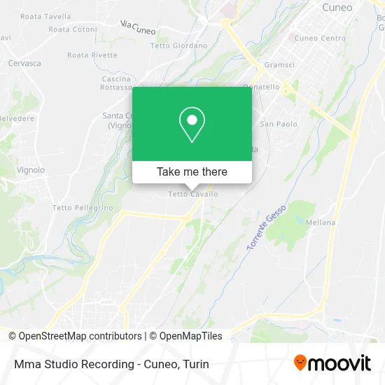 Mma Studio Recording - Cuneo map