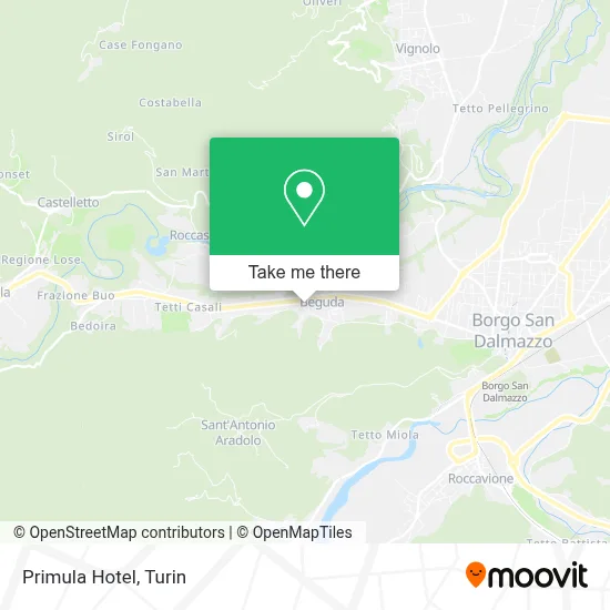 Primula Hotel map