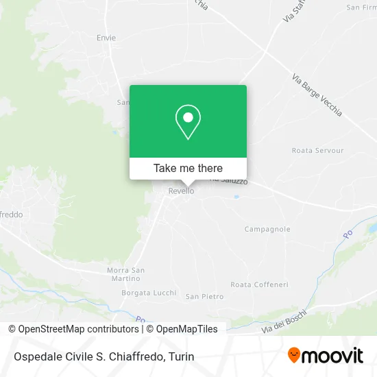 Ospedale Civile S. Chiaffredo map