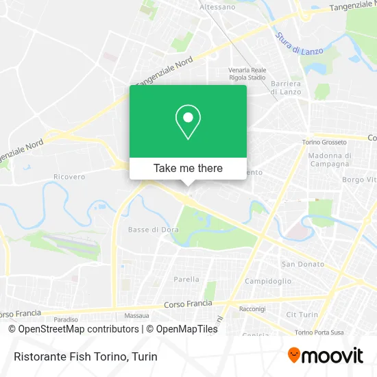 Ristorante Fish Torino map