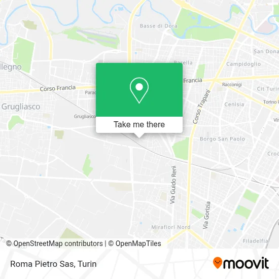 Roma Pietro Sas map