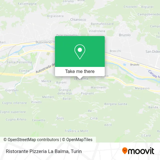 Ristorante Pizzeria La Balma map