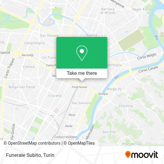 Funerale Subito map