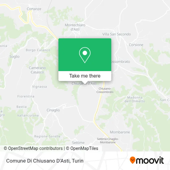 Comune Di Chiusano D'Asti map
