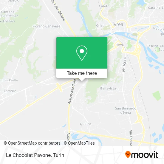 Le Chocolat Pavone map
