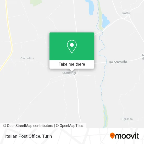 Italian Post Office map