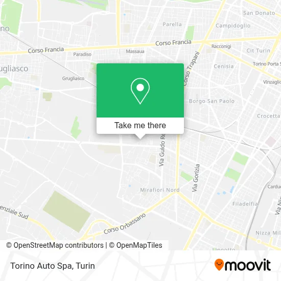 Torino Auto Spa map