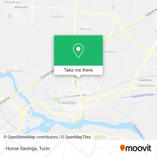 Home Savings map