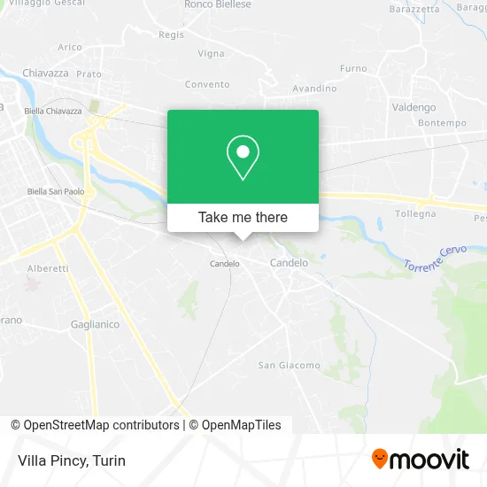 Villa Pincy map