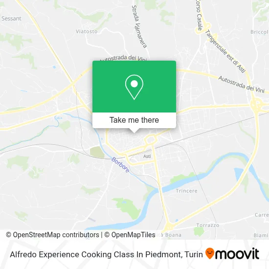 Alfredo Experience Cooking Class In Piedmont map