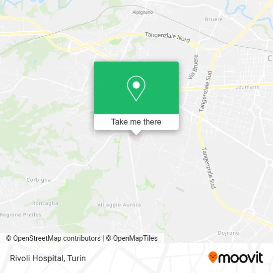 Rivoli Hospital map