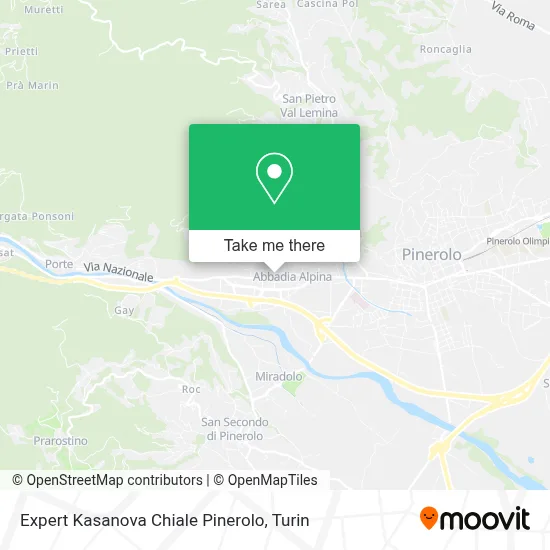Expert Kasanova Chiale Pinerolo map