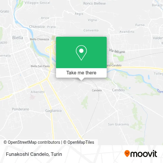 Funakoshi Candelo map