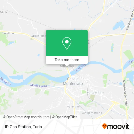 IP Gas Station map
