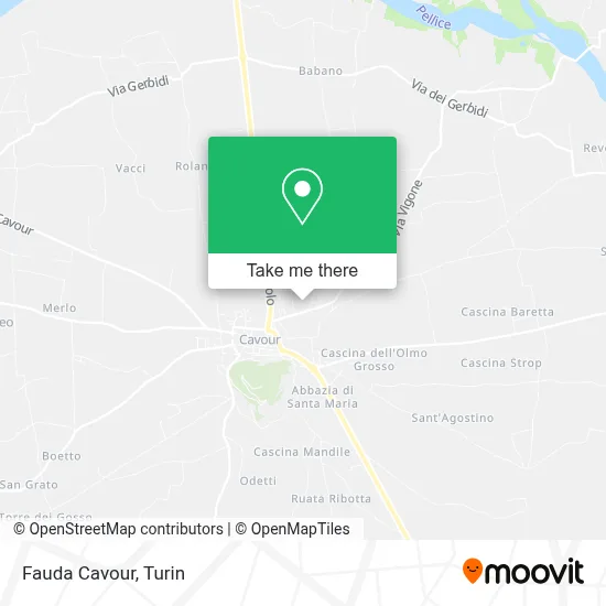 Fauda Cavour map