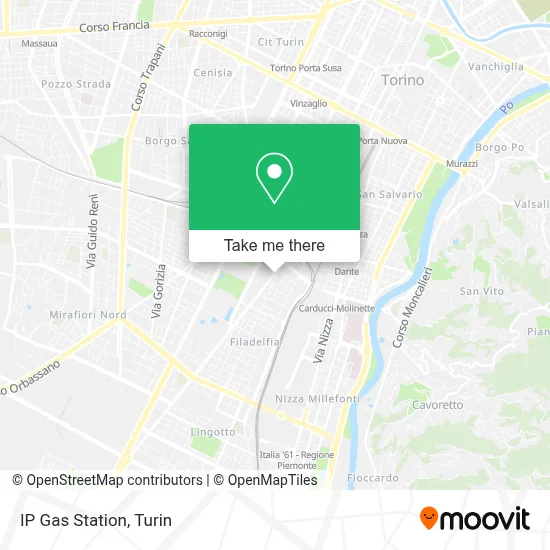 IP Gas Station map