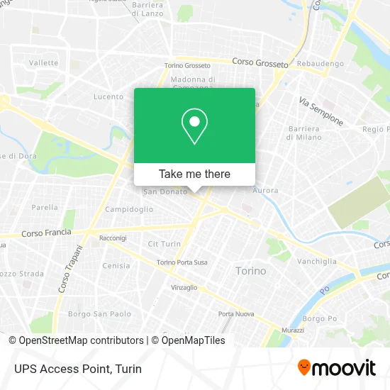 UPS Access Point map
