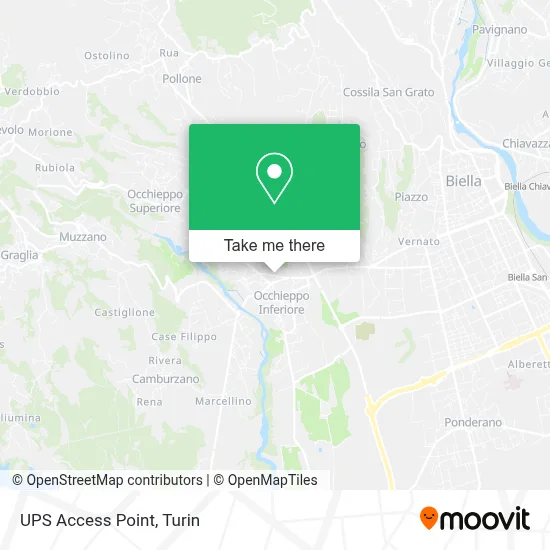UPS Access Point map