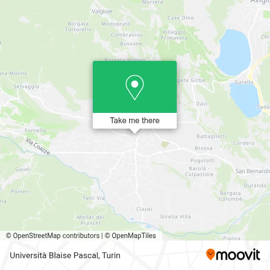 Università Blaise Pascal map