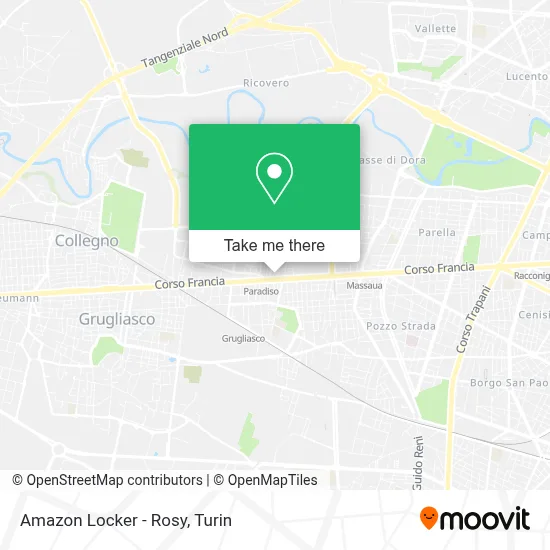 Amazon Locker - Rosy map