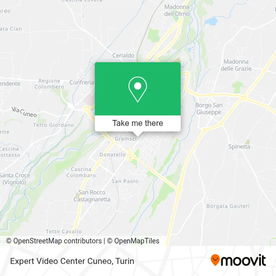 Expert Video Center Cuneo map