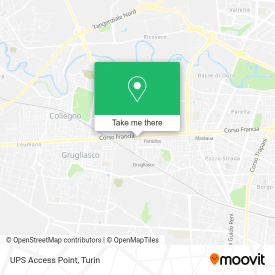 UPS Access Point map