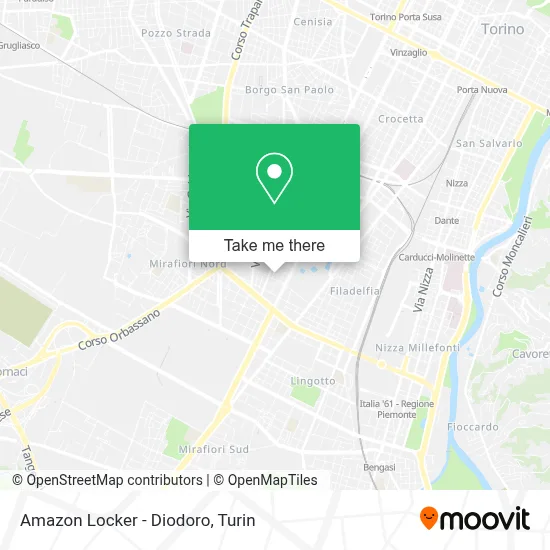 Amazon Locker - Diodoro map