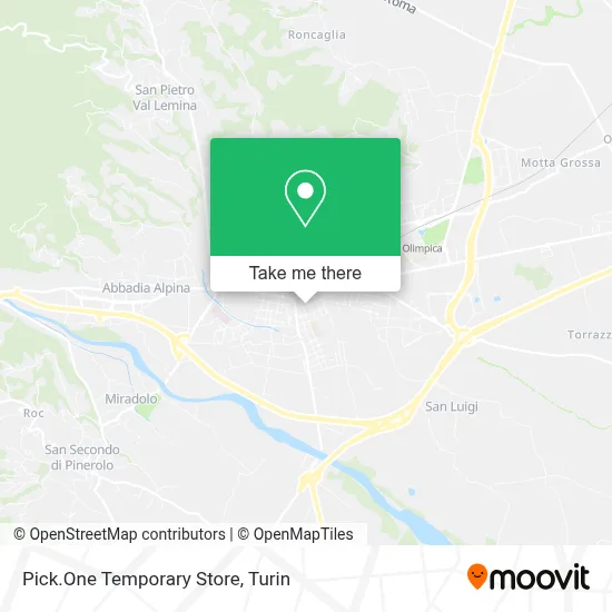 Pick.One Temporary Store map
