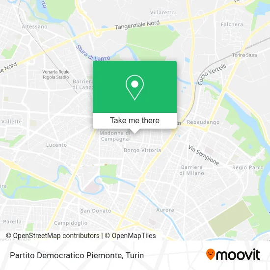 Partito Democratico Piemonte map