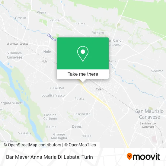 Bar Maver Anna Maria Di Labate map