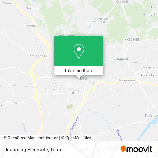 Incoming Piemonte map