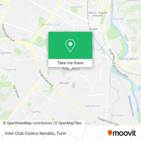 Inter Club Codice Neroblu map