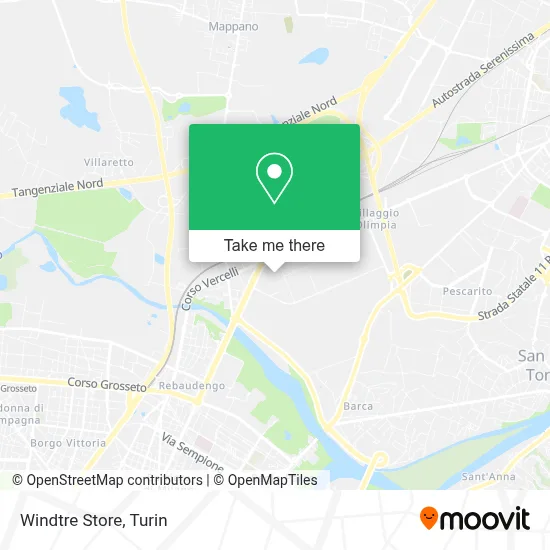 Windtre Store map
