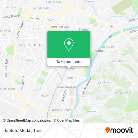 Istituto Modai map