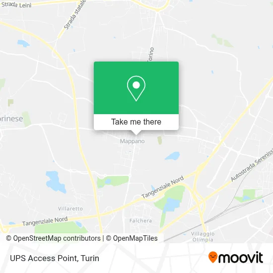 UPS Access Point map