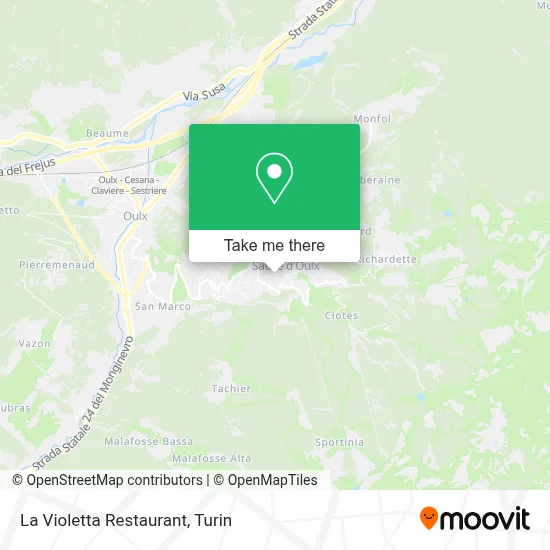 La Violetta Restaurant map