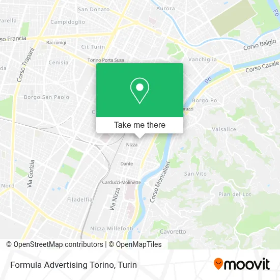 Formula Advertising Torino map