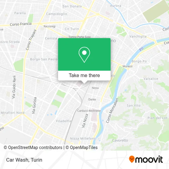 Car Wash map