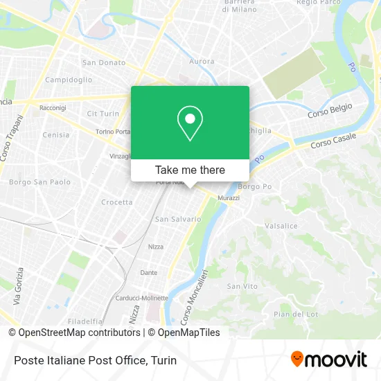 Poste Italiane Post Office map