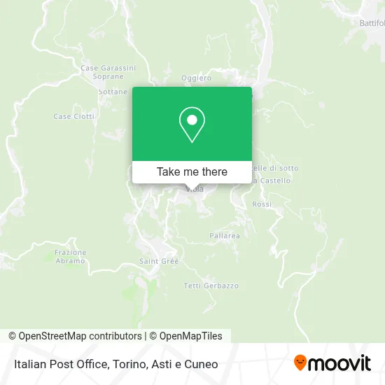 Italian Post Office map