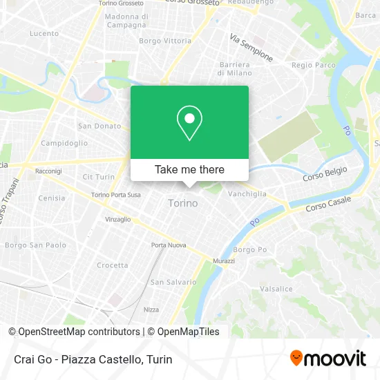 Crai Go - Piazza Castello map