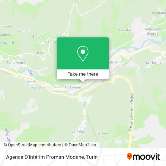 Agence D'Intérim Proman Modane map