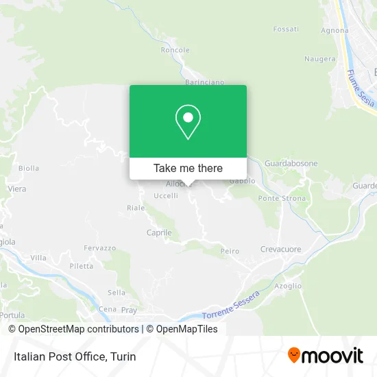 Italian Post Office map