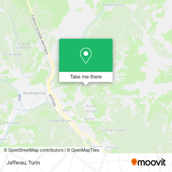 Jafferau map