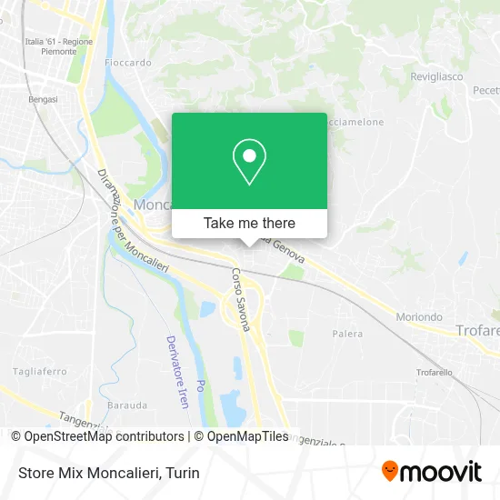 Store Mix Moncalieri map